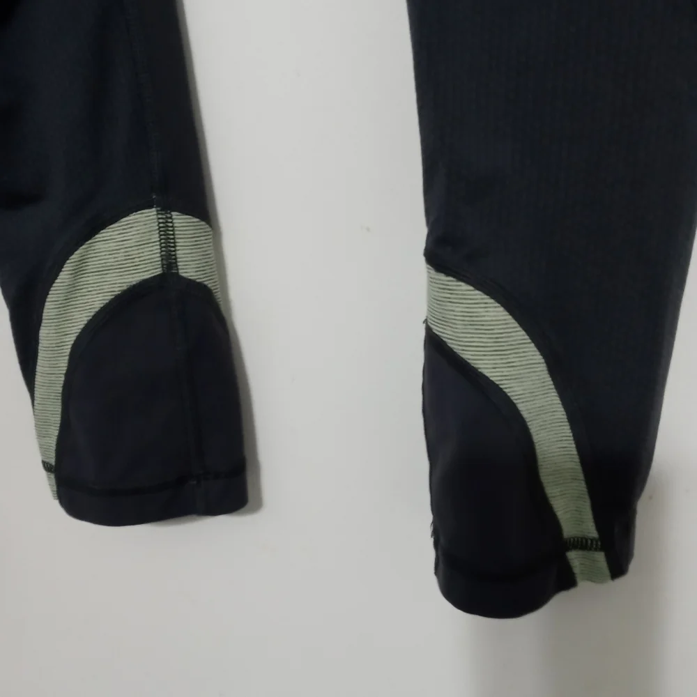 Lululemon Athletica Gray and yellow yoga Athletic pants